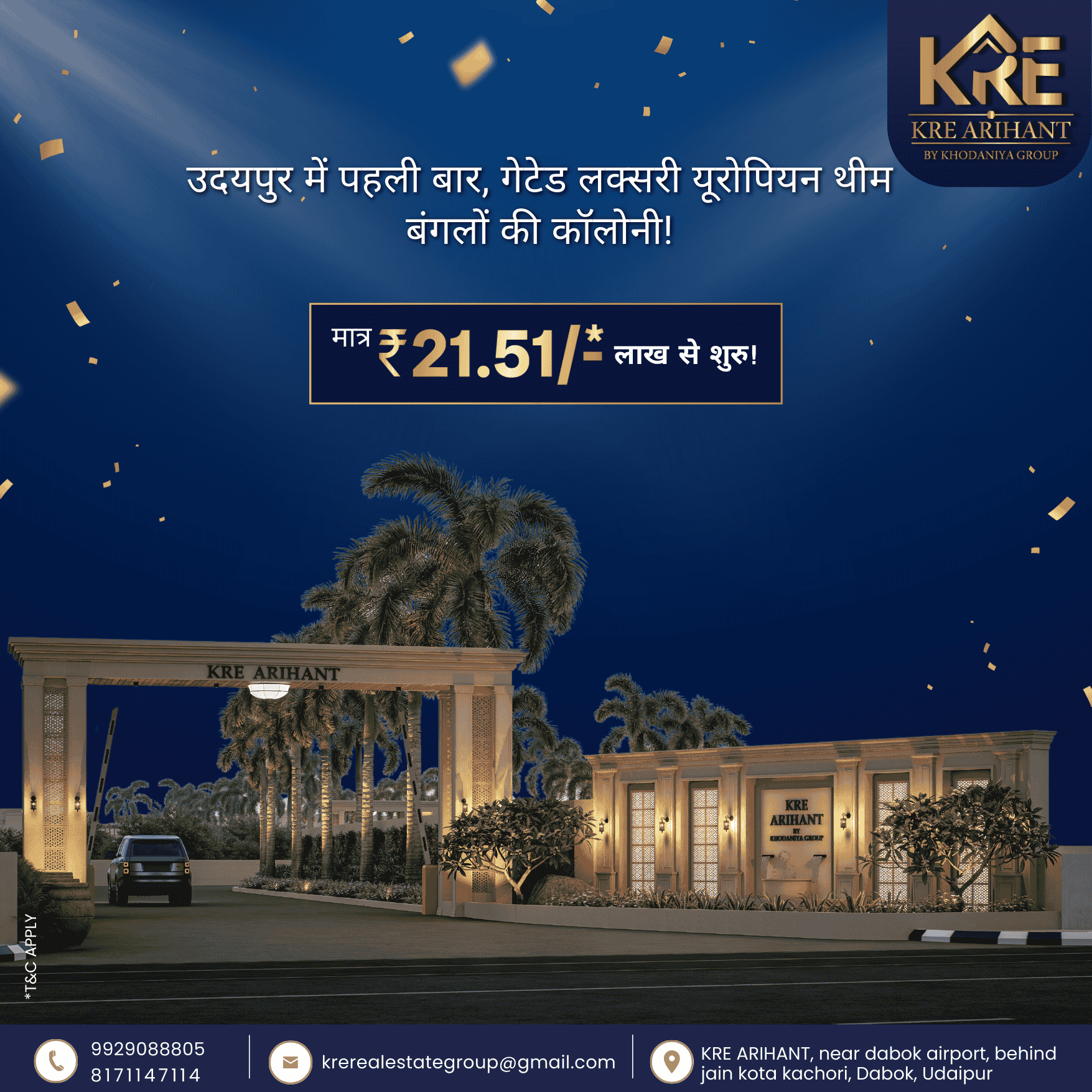 Spacious 2 BHK Bungalows in Udaipur