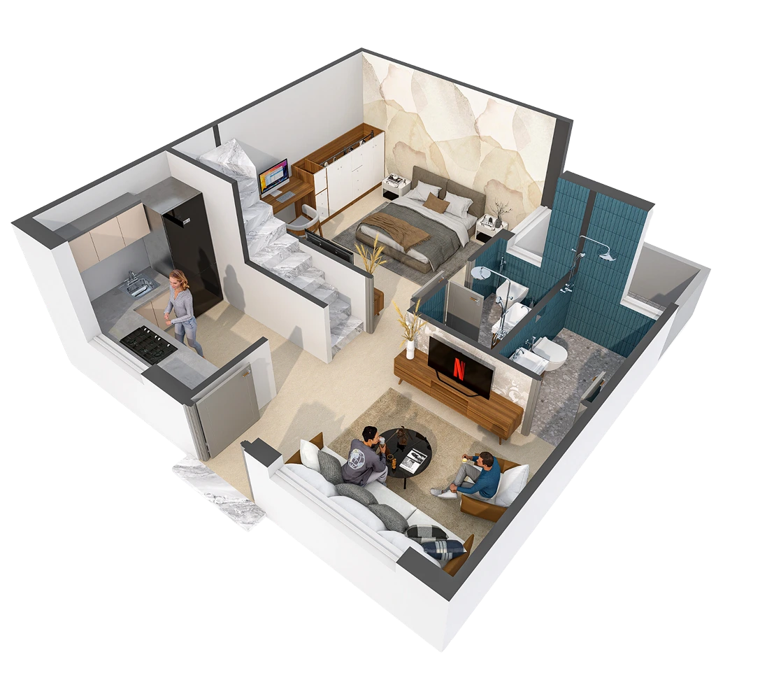 satyam E 1bhk