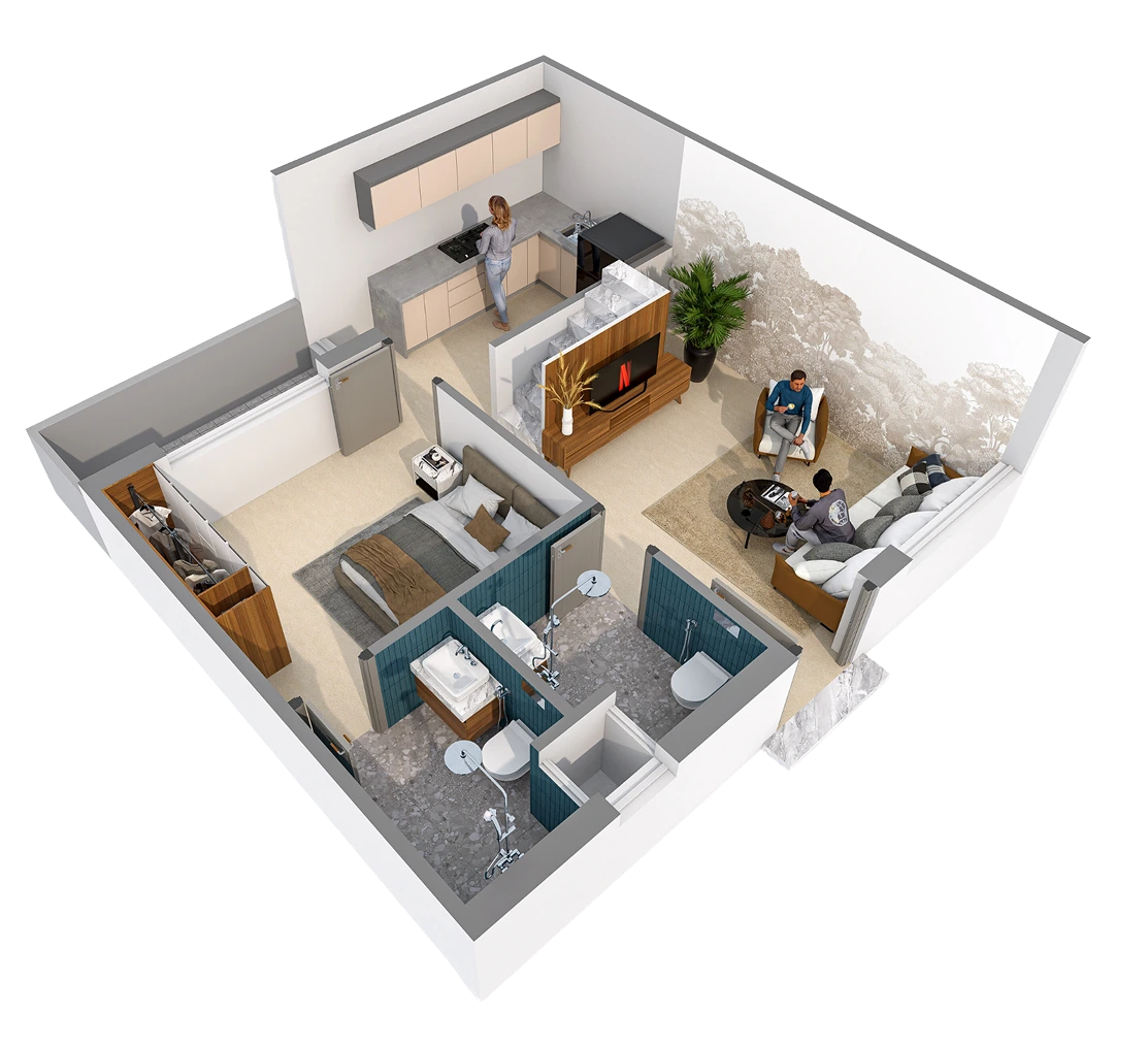 satyam E 1bhk