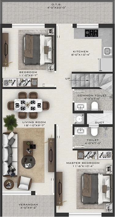 satyam E 1bhk