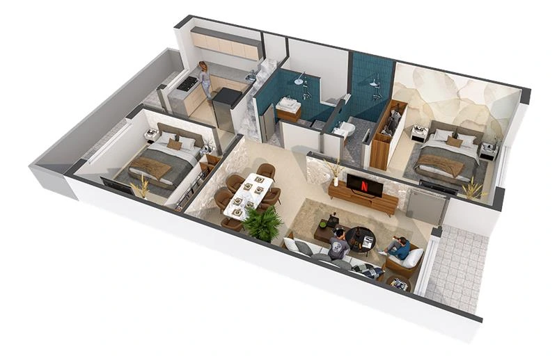 satyam E 1bhk