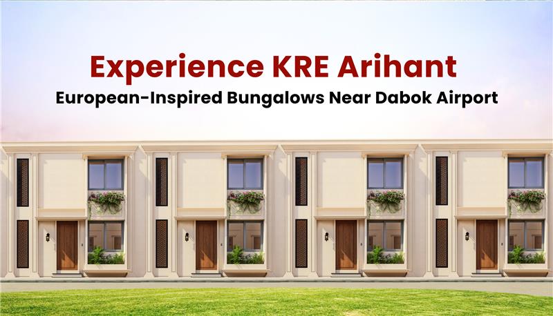 KRE Arihant Udaipur – European-inspired bungalows near Dabok Airport.