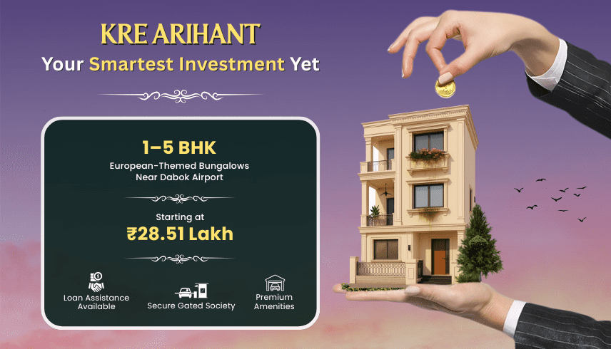 Affordable premium plots for investment and living at KRE Arihant Udaipur.