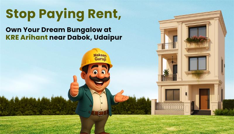 Stop paying rent – buy European-themed bungalows at KRE Arihant Udaipur.